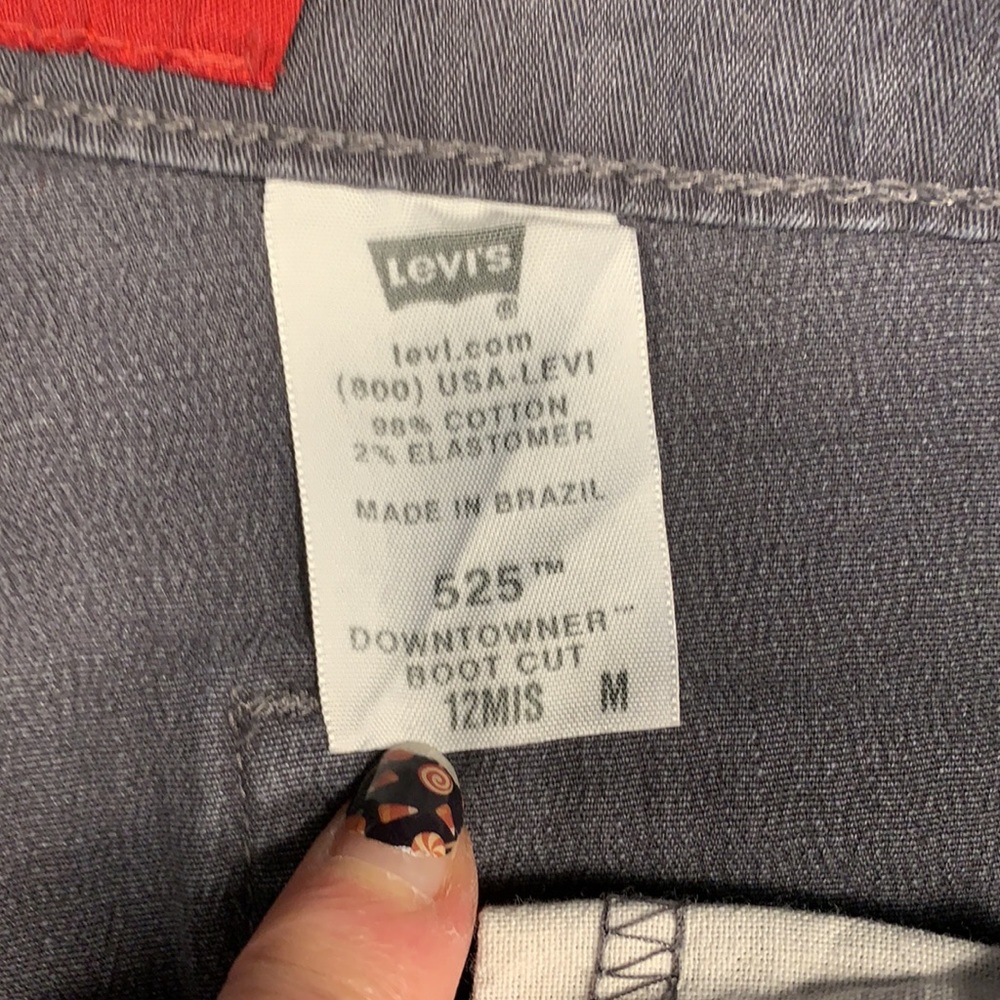 NWOT Gray Levi’s Downtowner Midrise Stretch Boot Cut Jeans - Picture 3 of 7